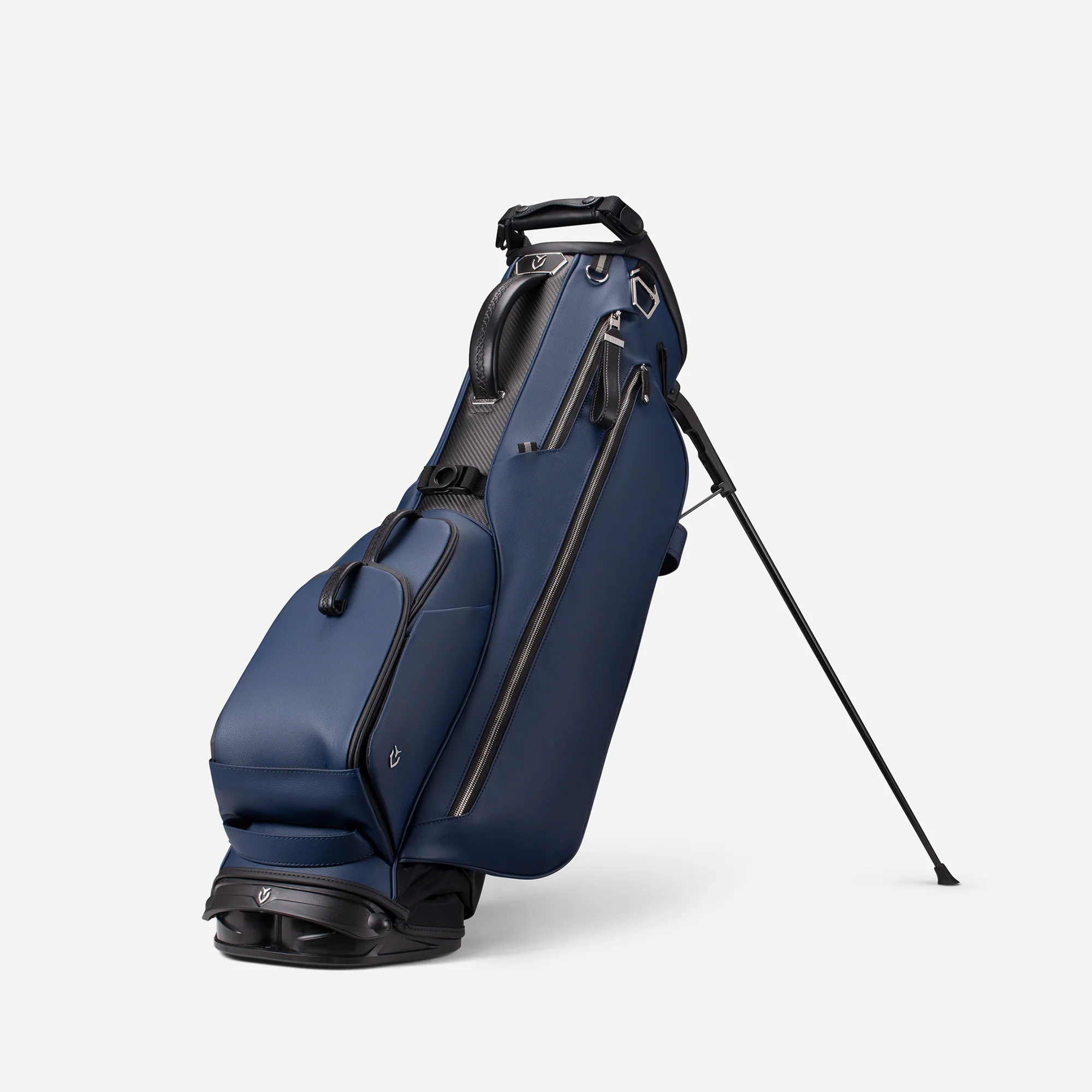 Lux Carbon Stand In Pebbled Navy