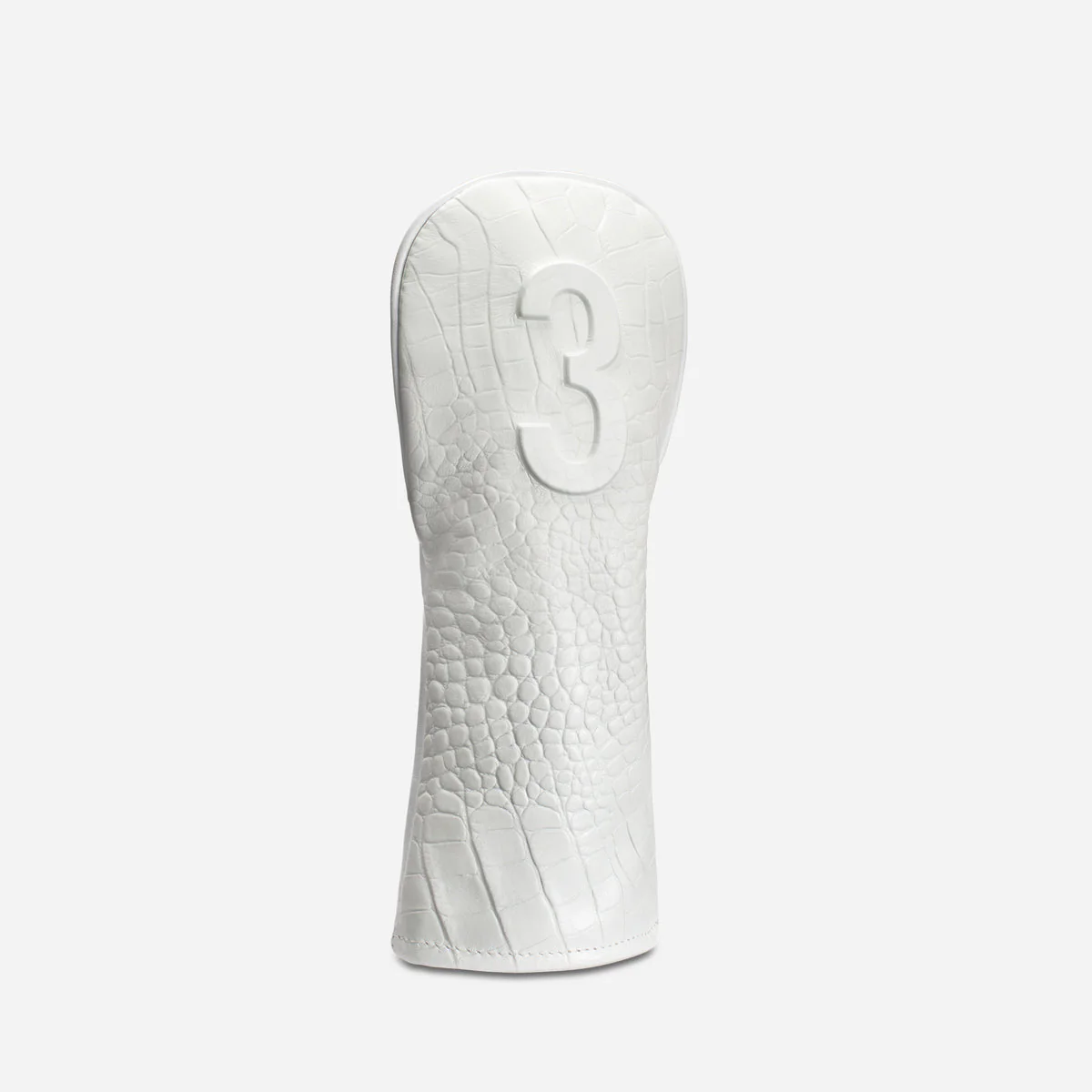 Lux Embossé Headcover in Croc White - Image 3