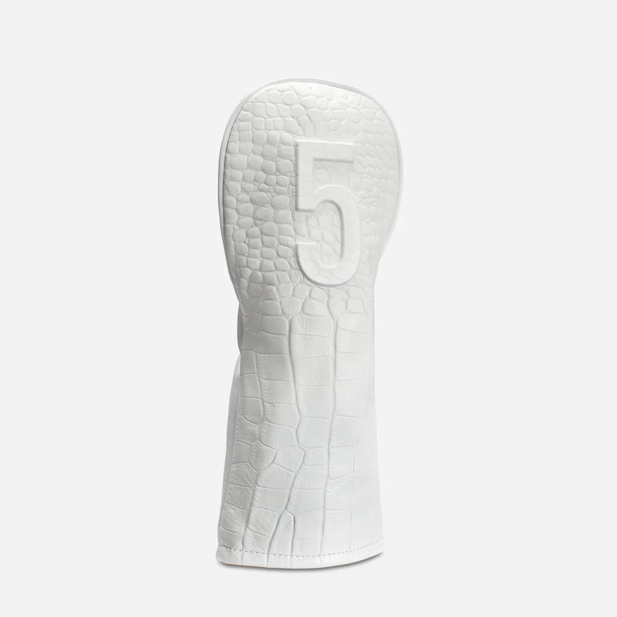 Lux Embossé Headcover in Croc White - Image 5