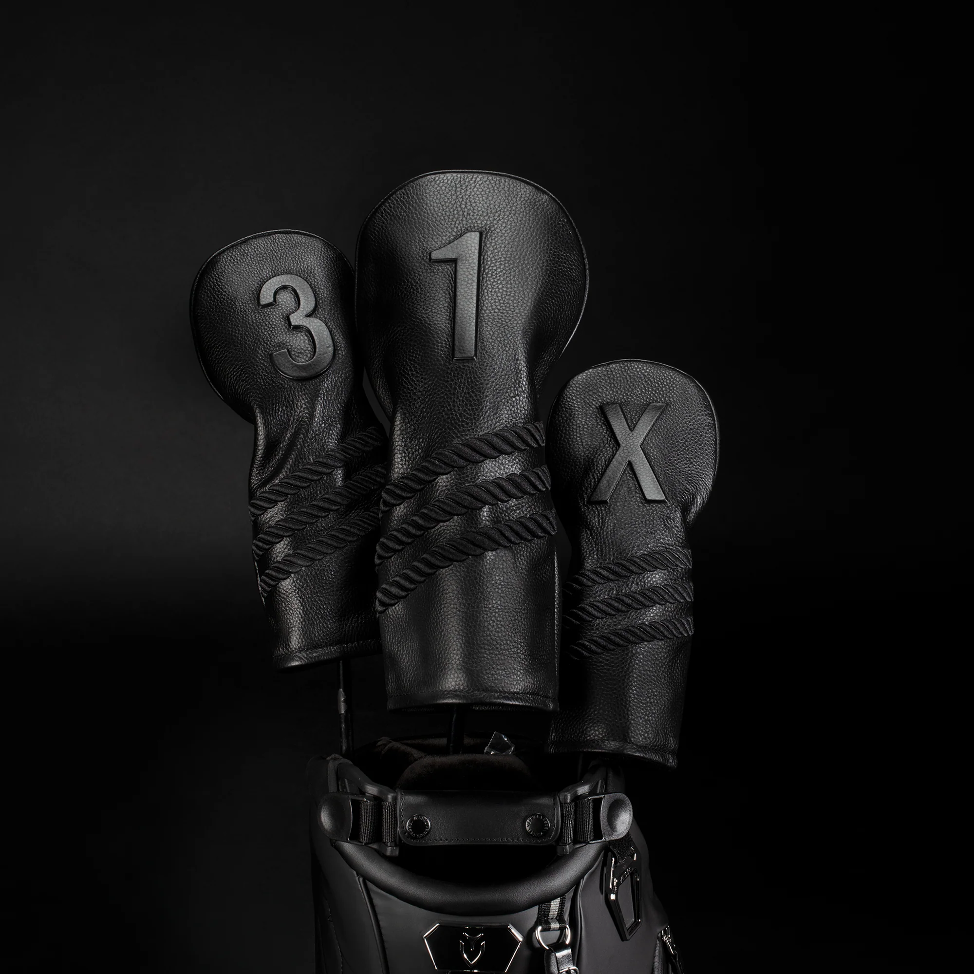 Lux Embossé Headcover in Striped Black - Image 12