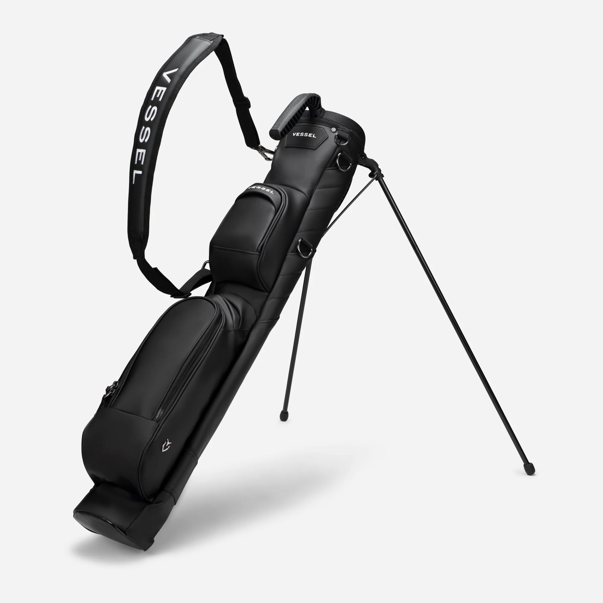 Pencil Stand Bag In Black - Image 5