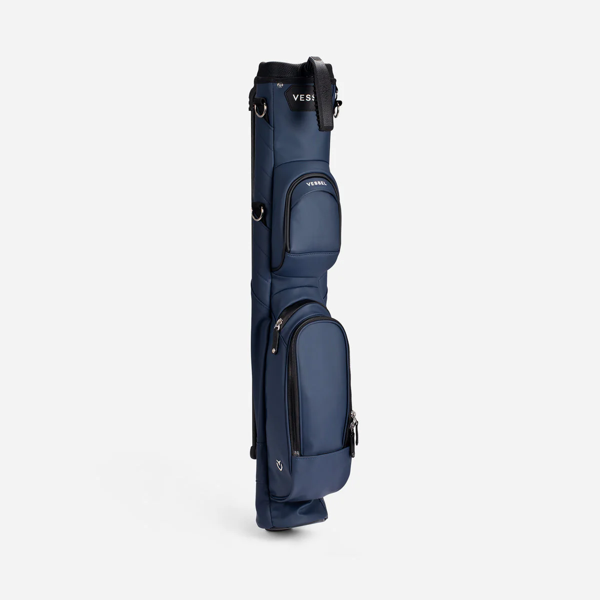 Pencil Stand Bag in Pebbled Navy - Image 3