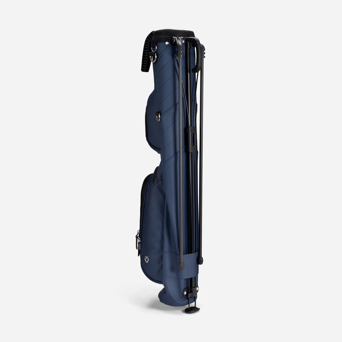 Pencil Stand Bag in Pebbled Navy - Image 4