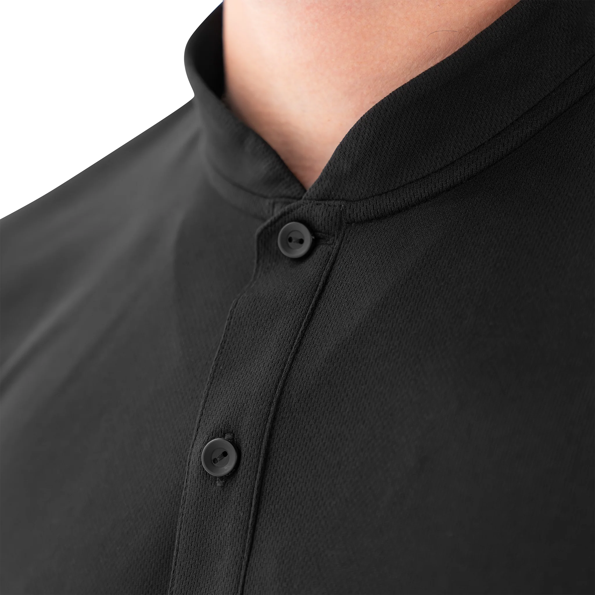 Performance Blade Collar Polo - Black - Image 5
