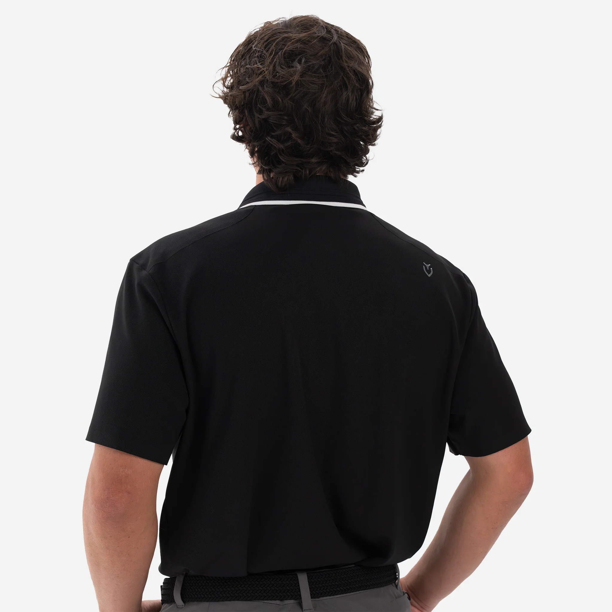 Performance Piqué Polo - Black - Image 4