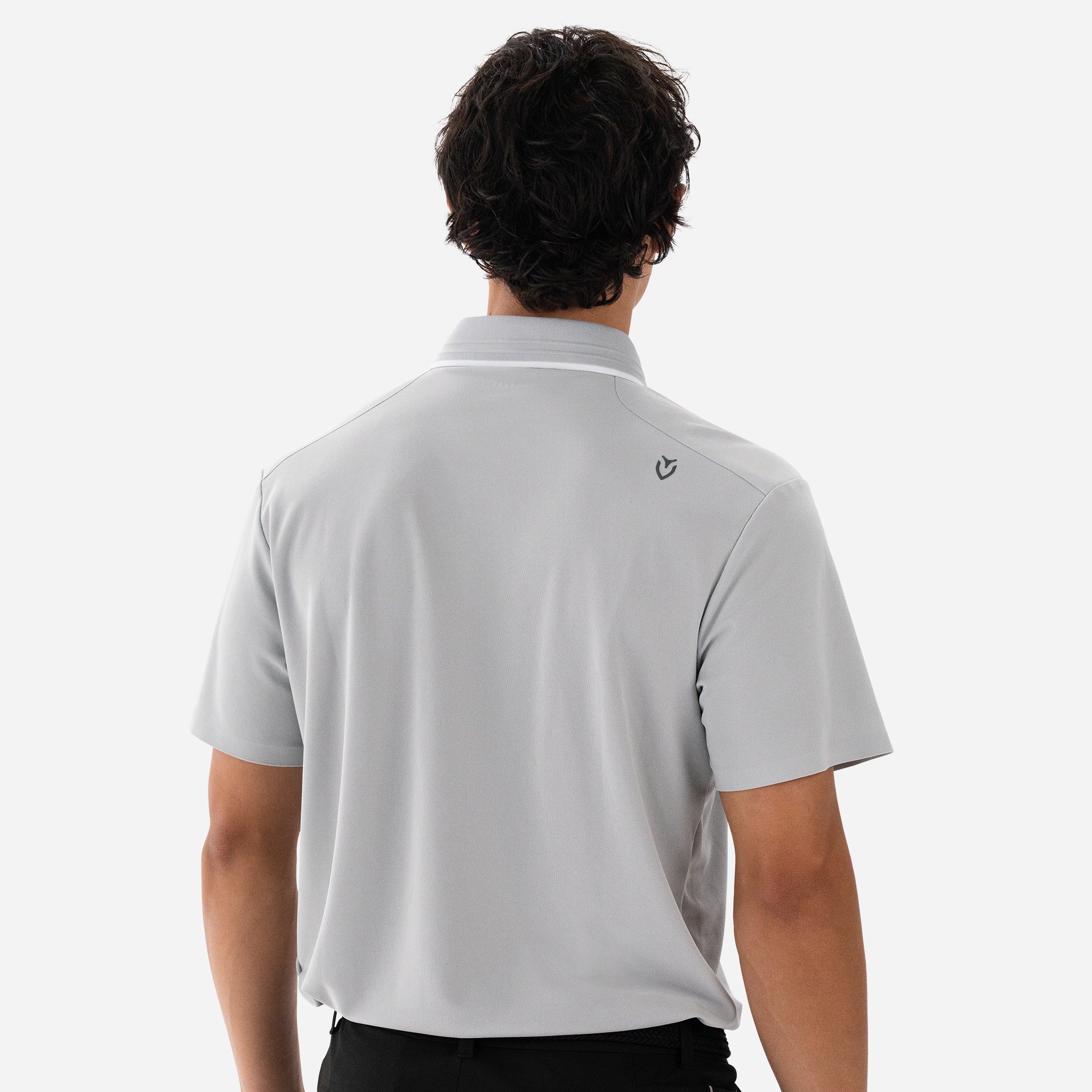 Performance Piqué Polo - Stone Grey - Image 4