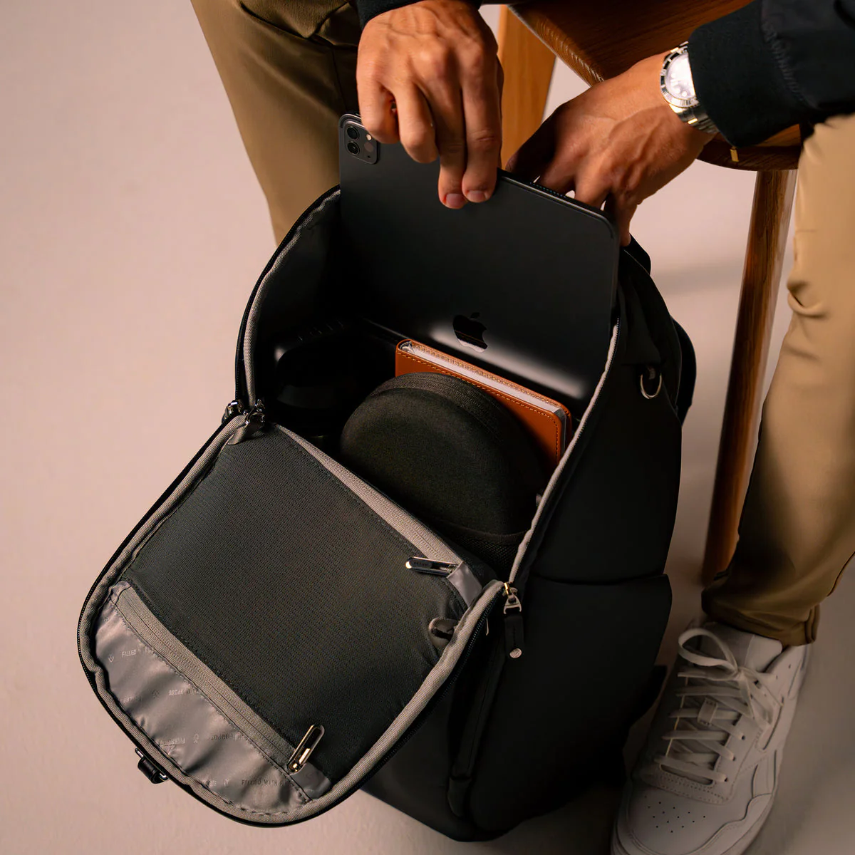 PrimeX 2.0 Plus Backpack in Pebbled Black - Image 8