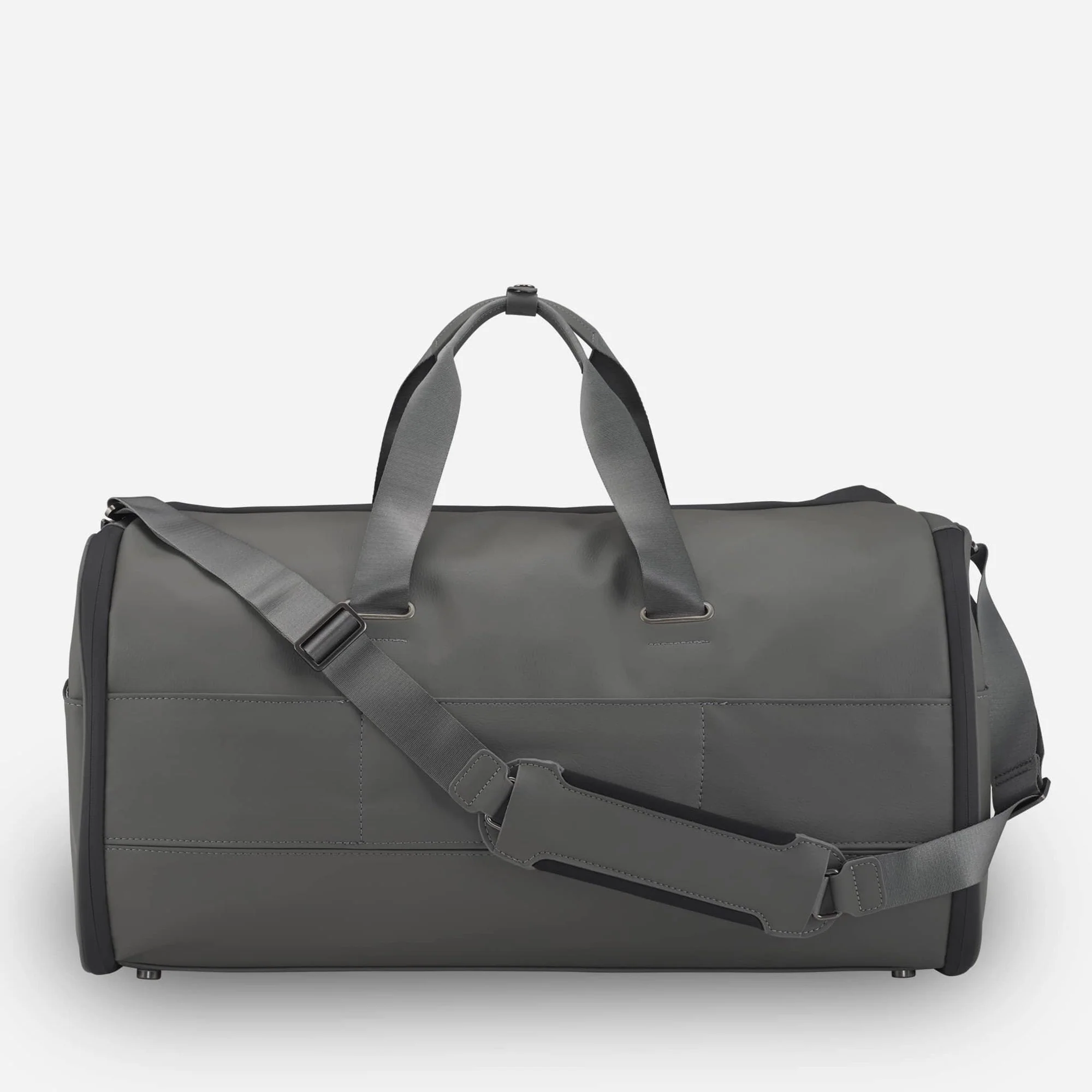 Signature Garment Duffel in Pebbled Black - Image 11