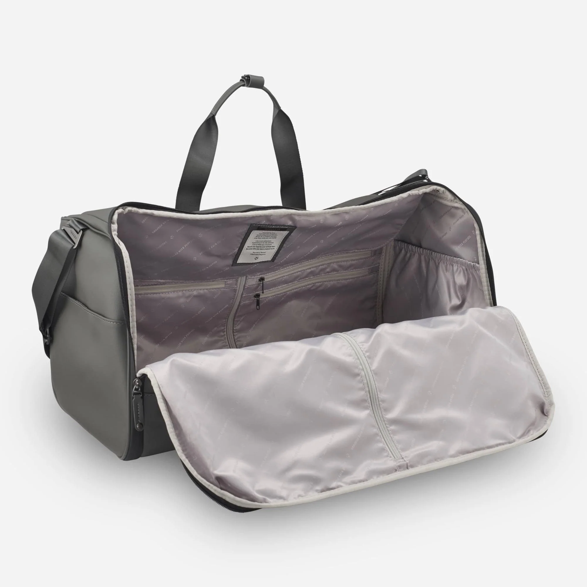 Signature Garment Duffel in Pebbled Black - Image 13
