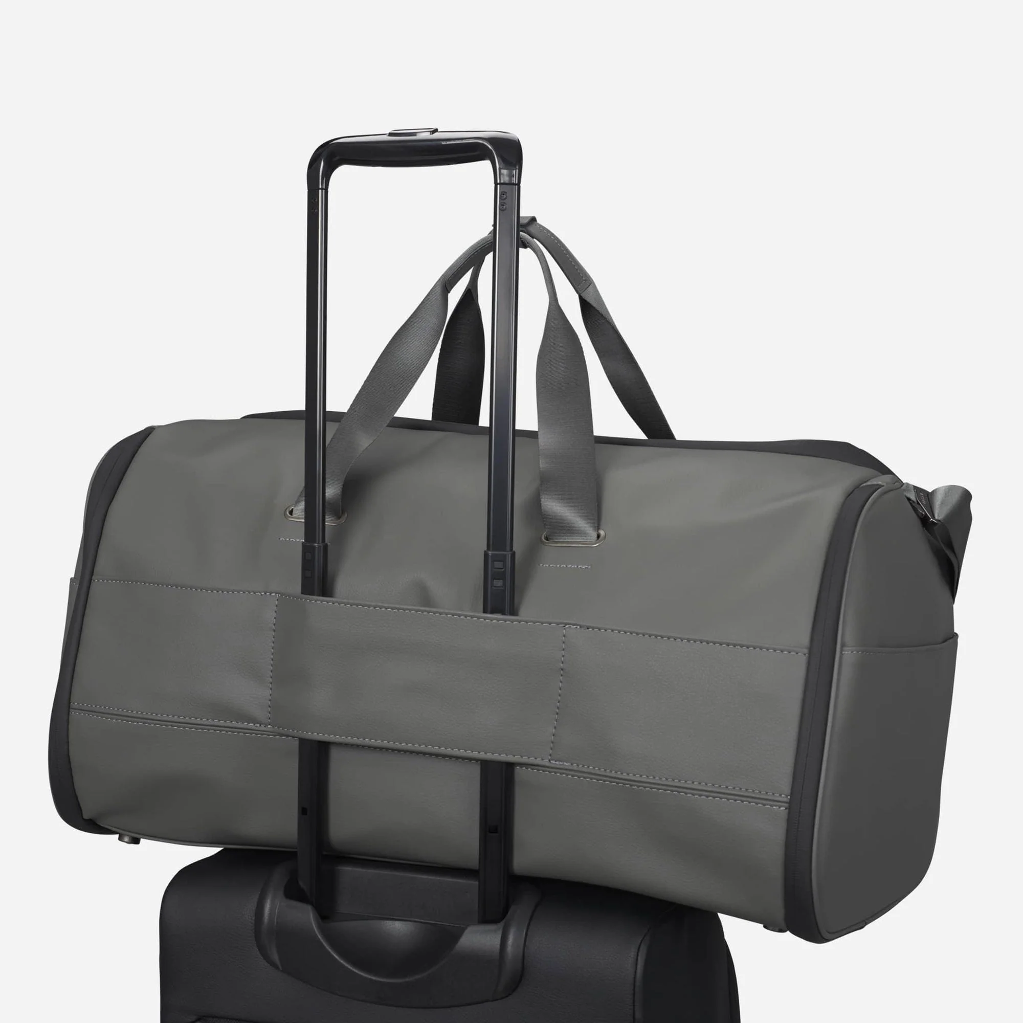 Signature Garment Duffel in Pebbled Black - Image 14