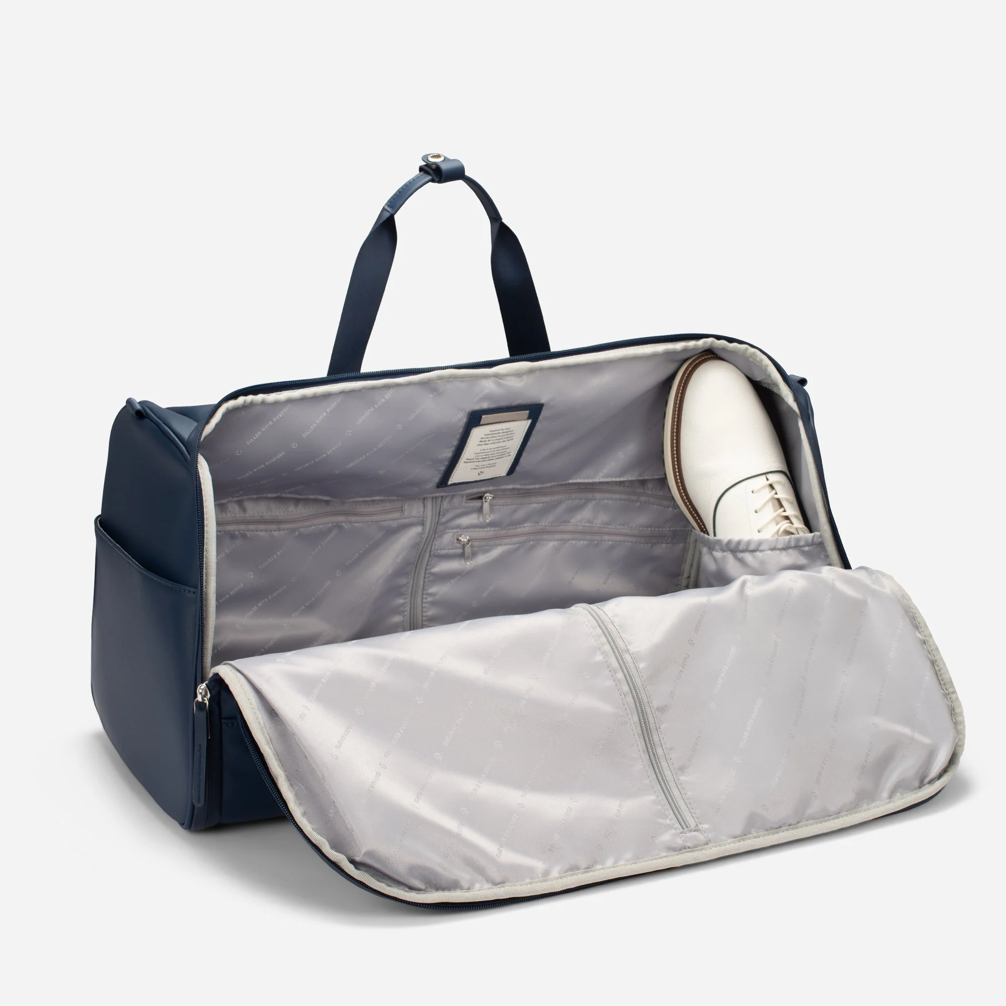 Signature Garment Duffel in Pebbled Black - Image 31