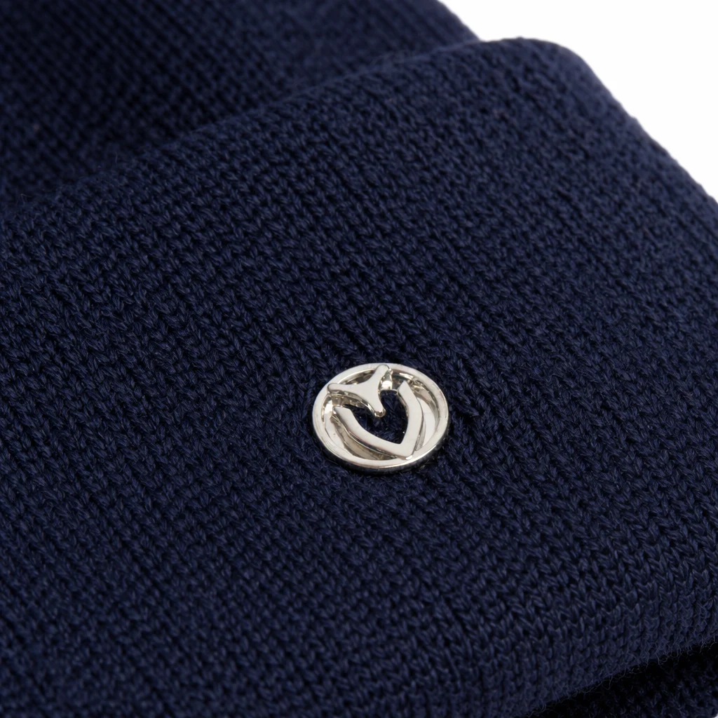 Vessel Beanie Hat in Navy - Image 3