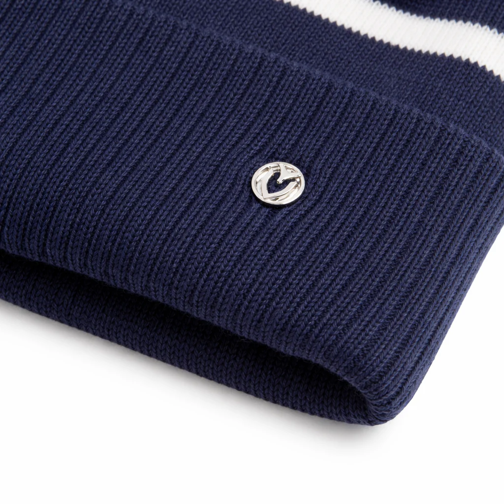 Vessel Bobble Hat in Navy - Image 3